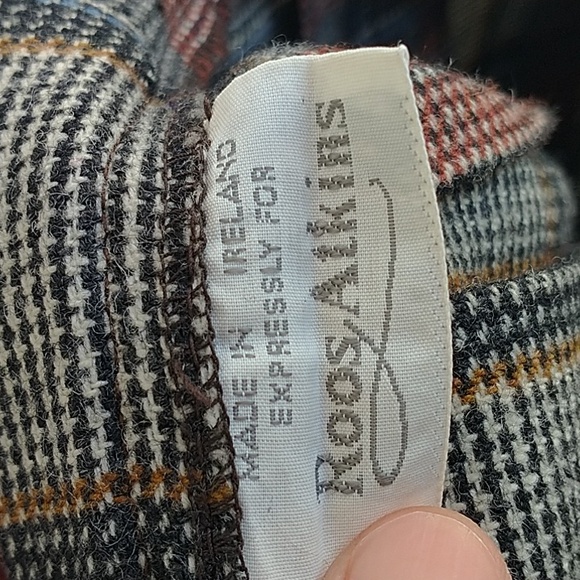 ROOS ATKINS 100% Wool Tweed Pleated A-Line Midi Skirt - Picture 4 of 6